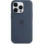 Чехол для iPhone Apple for iPhone 14 Pro Silicone Case with MagSafe Storm Blue (MPTF3) : Материалы Силикон