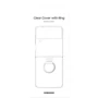 Чехол для телефонов Samsung Clear Cover with Ring Transparent for Samsung F721 Galaxy Flip 4 (EF-OF721CTEGUA) фото 6