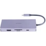 Адаптер iWALK Adapter USB-C to USB-C + 3xUSB + HDMI + RJ45 + VGA + SD Gray (ADH007): Інтерфейс підключення USB-C