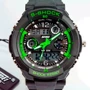 Наручные часы Skmei S-Shock Green 0931: Тип циферблата Комбинированный (аналого-цифровой)