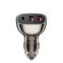 Зарядное устройство WIWU Car Charger 2xUSB+USB-C Geek Wi-QC013 90W Black: Кабель в комплекте отсутствует