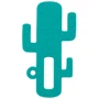 Прорізувач для зубів MinikOiOi Cactus - Aqua Green силіконовий (101090001)