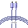 Кабель Baseus Cable USB-C to Lightning Crystal Shine 20W 1.2m Purple (CAJY000205)
