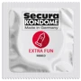 Ребристые презервативы Secura - Extra Fun, №1