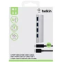 Адаптер Belkin Adapter Ultra-Slim Metal 4xUSB3.0 + USB-C Cable Silver (F4U088vf) фото 5