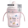Чашка с носиком Suavinex "Bear Family" 200 мл +6 месяцев розовая (402642): Производитель Suavinex