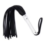 Флоггер из комбинированной кожи Flirty COMBO Leather - Black & White, BM-00029