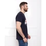 Футболка ISSA PLUS GN4-34 S темно-синя з принтом: Вид Футболки