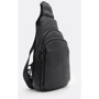 Мужская сумка-слинг Borsa Leather черная (K1328c-black): Пол Мужской