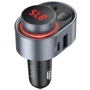 FM-трансмітер + зарядний пристрій Hoco E72 PD30W Alegria car BT FM transmitter Metal Gray фото 2