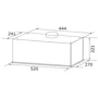 Вытяжка GRANADO Palamos 3603-1200 Inox: Тип воздухоочистителя Рециркуляция, Отвод
