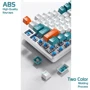 Клавиатура Aula F2088 PRO Plus 9 Orange Keys KRGD Blue USB UA White/Blue (6948391234908): Количество клавиш 108