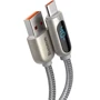 Кабель Baseus USB Cable to USB-C Display Fast Charging 1m Silver (CATSK-0S): Длина 1 м