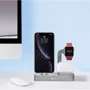 Док-станція COTEetCI Base29 3in1 Stand Silver (CS7211-TS) for Apple iPhone, Apple Watch and Apple AirPods фото 1