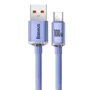 Кабель Baseus USB Cable to USB-C Crystal Shine Series 100W 1.2m Purple (CAJY000405): Тип USB Cable - USB-C