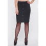 Юбка FashionUp YUB-1054A 52 серая карандаш до середины бедра