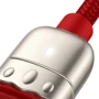Кабель Baseus USB Cable to Lightning/microUSB/USB-C Tiger 3.5A 1.2m Red (CASX010009) фото 3