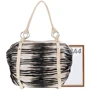 Женская сумка бочонок Laskara черно-белая (LK-10251-zebra): Стиль Повседневный (Casual)