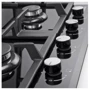 Варочная поверхность газовая Pyramida PFG 644 STX (black): Расположение панели спереди