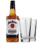 Бурбон Jim Beam White 40% 0.7 л + 2 стакана Хайболл (DDSBS1B098)