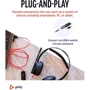 Наушники Poly BlackWire 5220 USB HS Stereo (80R97AA): Тип крепления оголовные