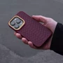 Чехол для iPhone Kajsa Snake Pattern Burgundy for iPhone 15 Pro: Цвет бордовый