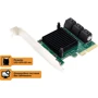 Frime ASM1062+ASM1092 (ECF-PCIEto6SATAIII001.LP): Внутренние разъемы 6хSATA III