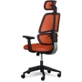 Офисное кресло Mealux Leo Air Orange (Y-543 KBY): Регулировки Угол наклона спинки, Расстояние подлокотников, Жесткость качания, Высота сиденья, Высота подлокотников, Высота подголовника