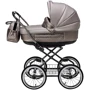 Коляска 2 в 1 класична Roan Marita Prestige (14 "чорні колеса, чорна рама) P230 бежевий - бежева (шкіра) перламутр (624731): Тип коляски універсальна коляска (2-в-1)