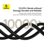 Кабель Baseus Cable USB-C to Lightning Dura Series 20W 2m Black/Gold (P10377800U01-02) фото 5