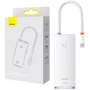 Адаптер Baseus Adapter Lite Series USB-C to HDMI+3xUSB+PD White (WKQX040002) фото 5