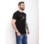 Футболка ISSA PLUS GN4-29 L чорна з принтом: Вид Футболки