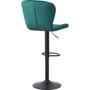 Барный стул AMF Vensan Velvet Green / Black (547646): Материал каркаса Велюр, металл