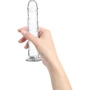 Прозрачный фаллоимитатор на присоске ADDICTION Vertical Dong 8" + вибропуля