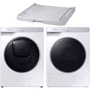 Пральна машина Samsung WW90T986CSH/UA + Сушильна машина Samsung DV90T8240SH/UA + Планка Samsung SKK-UDW
