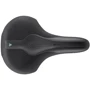 Сідло Selle Royal SCIENTIA R2 Relaxed, 3D skingel, оббивка Black gummy / Black mokka, 289х196мм, 485г, рейли сталь + Curva suspension, unisex, чорне: Матеріал рейки Сталь