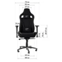 Геймерское кресло GT Racer X-2323 Black фото 12