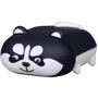 Чехол для наушников TPU Case Dogs Haski stands Black for Apple AirPods