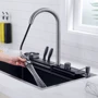 Кухонна мийка Lefton Workstation Kitchen Sink Set Digital Temperature Display KS2205 (SK019-G): Отвір під змішувач є
