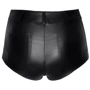 Шортики Noir Handmade F318 Wild crocodile printed wetlook shorts Вlack, XL