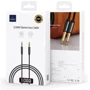 Кабель WIWU Audio Cable AUX 3.5mm to 3.5mm 1m Black: Длина 1 м