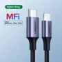 Кабель UGREEN Cable USB-C to Lightning US304 3A 36 W 1.5m Black фото 3