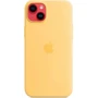Чохол для iPhone Apple iPhone 14 Plus Silicone Case with MagSafe - Sunglow (MPTD3ZE/A): Матеріали Силикон