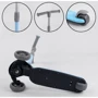 Самокат триколісний Best Scooter складаний алюмінієвий кермо, 3 колеса PU зі світлом Blue (102027): Тип коліс литі
