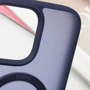 Чохол для iPhone Mobile Case Metal Buttons with MagSafe HQ Ring Dark Blue для iPhone 14 Pro Max фото 7