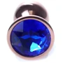 Анальная пробка с кристаллом BOSS of TOYS Boss Series - Jewellery Red Gold PLUG Dark Blue S, BS6400114