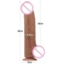 Фаллоимитатор LoveToy Sliding-Skin Dual Layer Dong 14" Brown