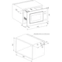 Встраиваемая микроволновая печь Interline MWS 420 ESA BA: Вес 15 кг
