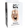 Кожаный набор из портупеи и гартеров Art of Sex - Venecia, XS-2XL
