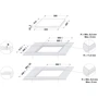 Варочная поверхность электрическая Whirlpool SMC 604 F/NE: Количество конфорок 5